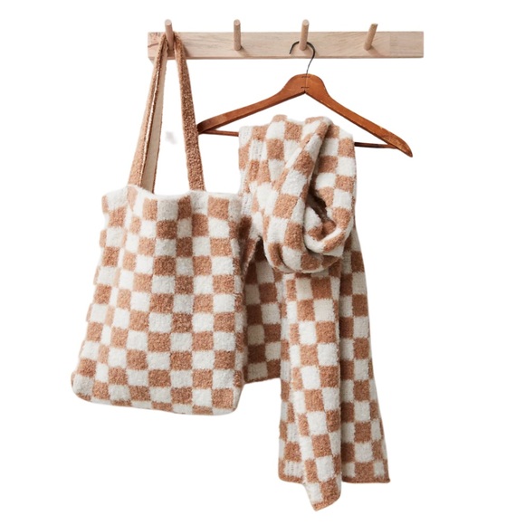 Free People Handbags - Free People Checkers Carry On Scarf Set